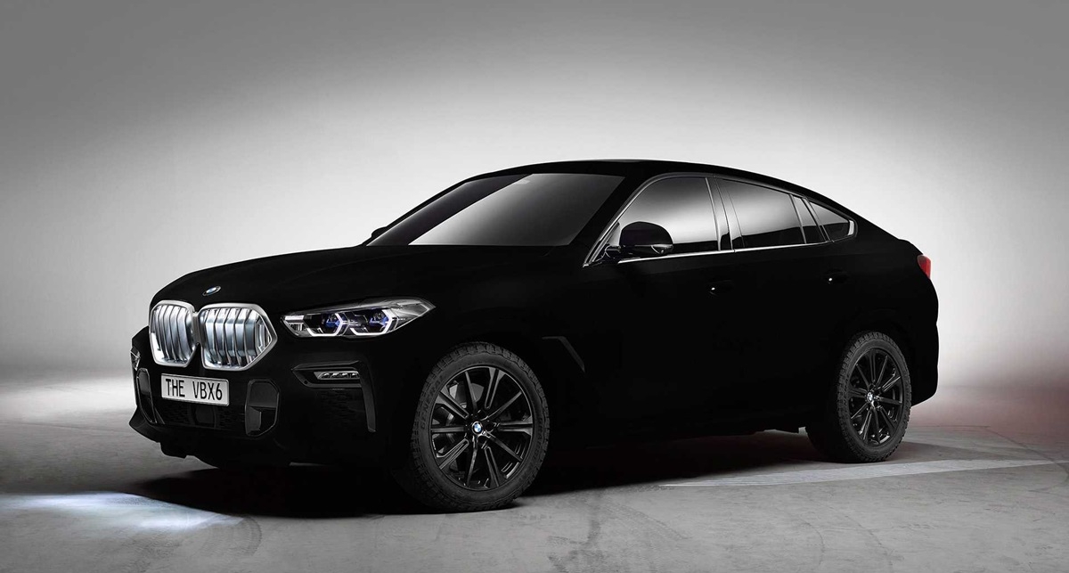 Чернее черного: BMW покрыл автомобиль краской, поглощающей 99% света