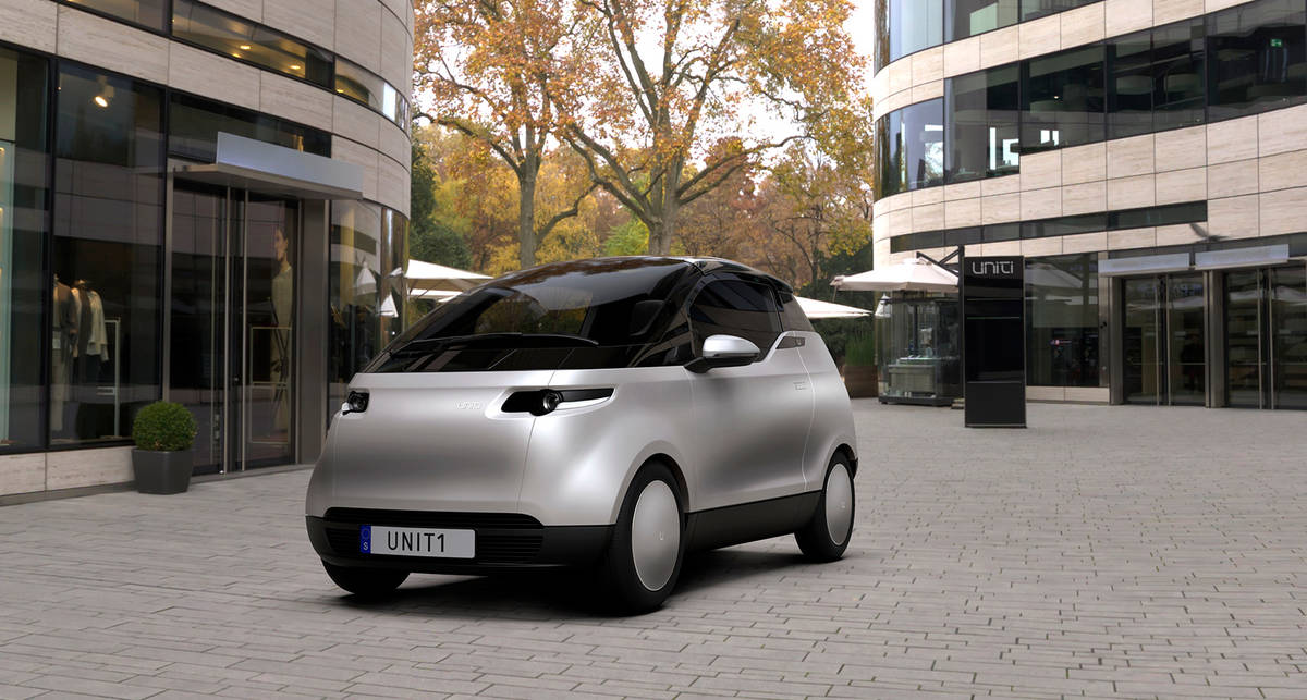 Маленький, но гордый: шведский стартап показал трёхместный электромобиль Uniti One