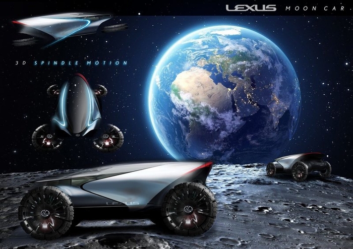 Lexus Lunar Cruiser - самый привычный из лунных авто