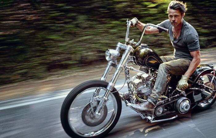 Мотоциклы - одно из главных пристрастий Брэда Питта