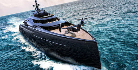 Фрегат для миллиардера: супер-яхта Project Centauro с вертолетной площадкой и личной подлодкой
