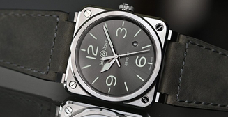 Винтажная элегантность: часы авиатора BR03-92 Grey от Bell & Ross