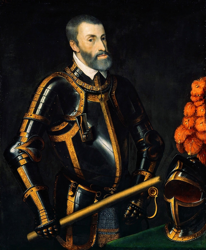 Карл V. Убивал всех, в том числе и мирных жителей
