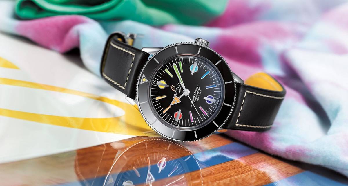 В борьбе против коронавируса: часы Breitling Rainbow Superocean Heritage '57