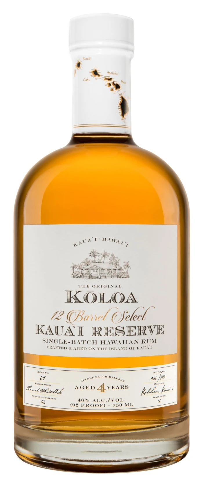 Koloa Kauai Four-Year Ages Reserve Rum — $50