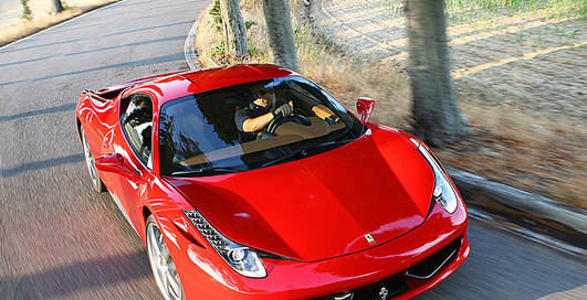 Ferrari 458 Italia "накрыло"