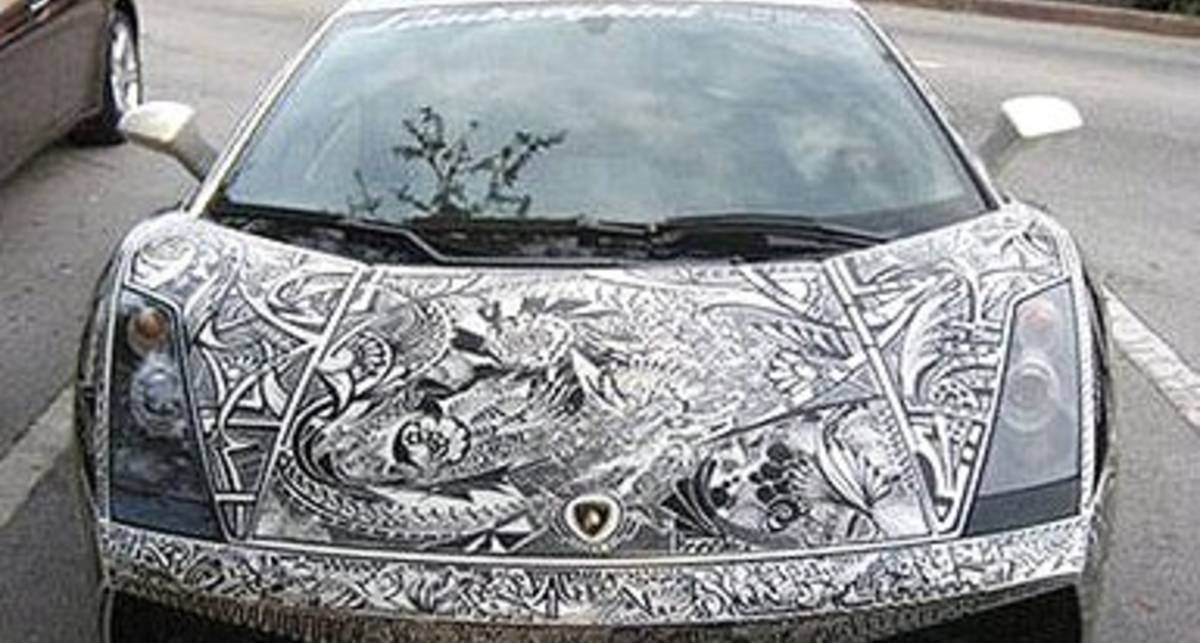Тату на автомобиле