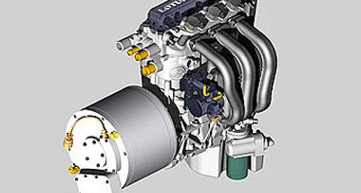 Двигатель специально для гибридов от Lotus