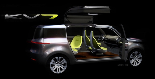 В Детройт Kia привезет кроссовер с "крыльями чайки"