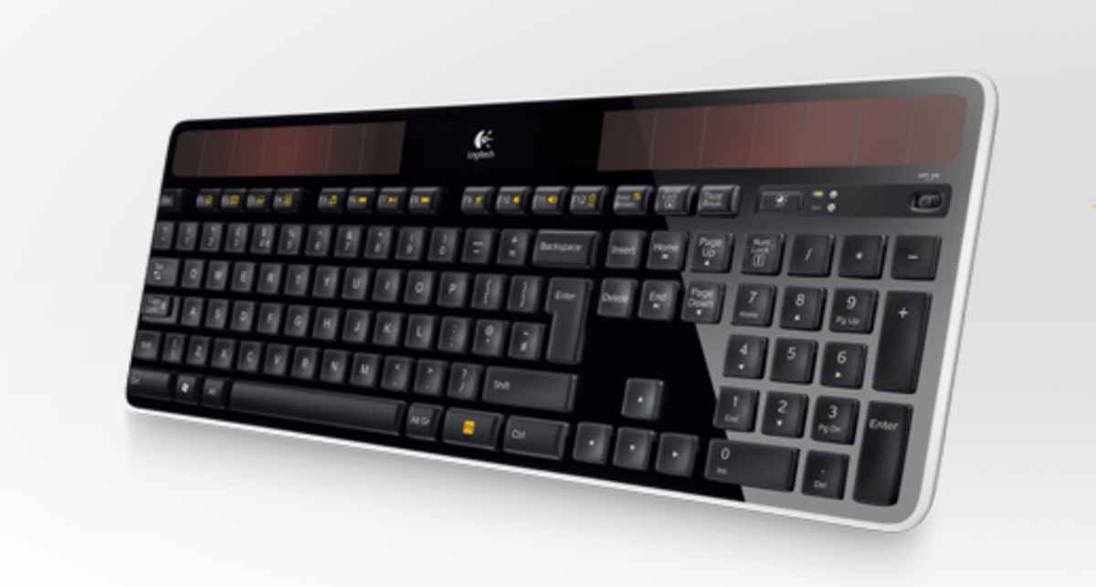 Logitech представила клавиатуру на солнечных батареях