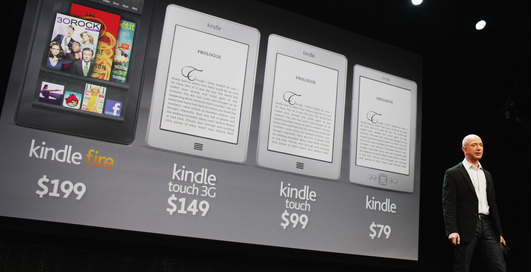 В компании Amazon разрабатывают 8,9-дюймовый вариант Kindle Fire