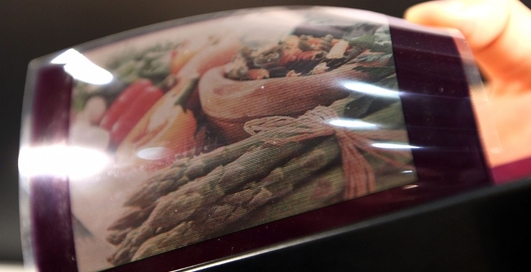 Японцы представили гибкий дисплей