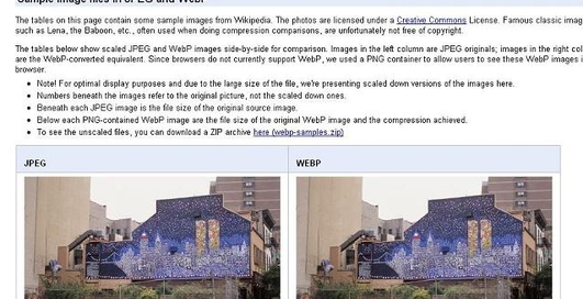 Google создает новый формат графических файлов