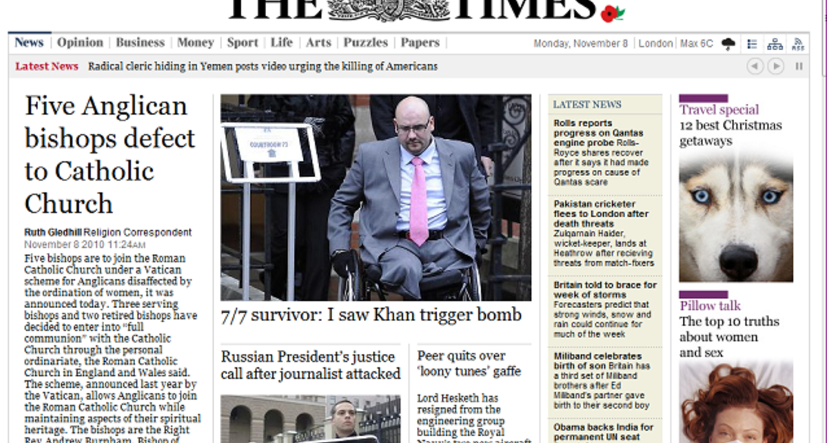 Платной версией Times пользуются только 10% читателей