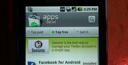 Компания Google обновила Android Market