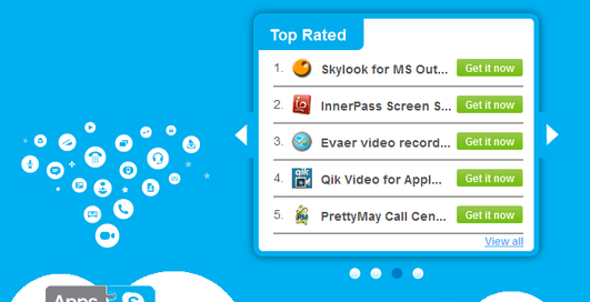 Skype открыл свой аналог App Store