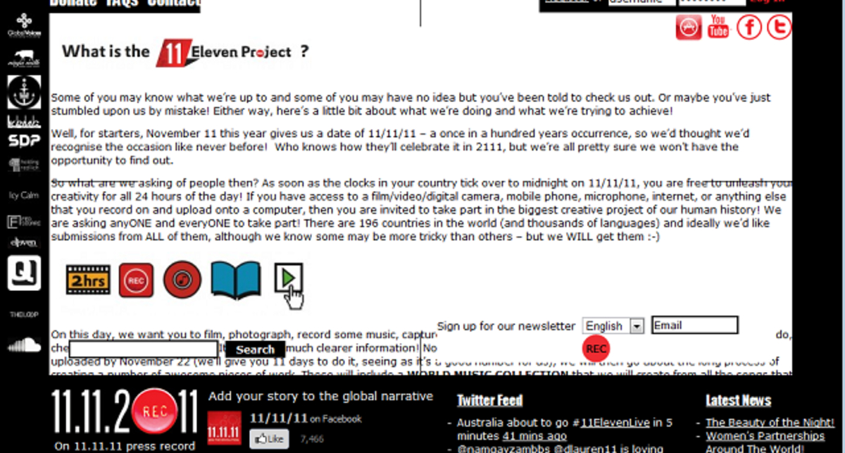 Ко дню 11/11/11 приурочен интернет-проект