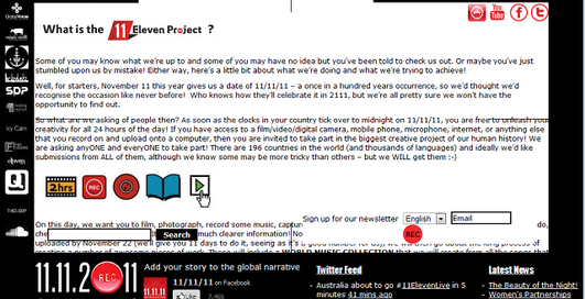 Ко дню 11/11/11 приурочен интернет-проект