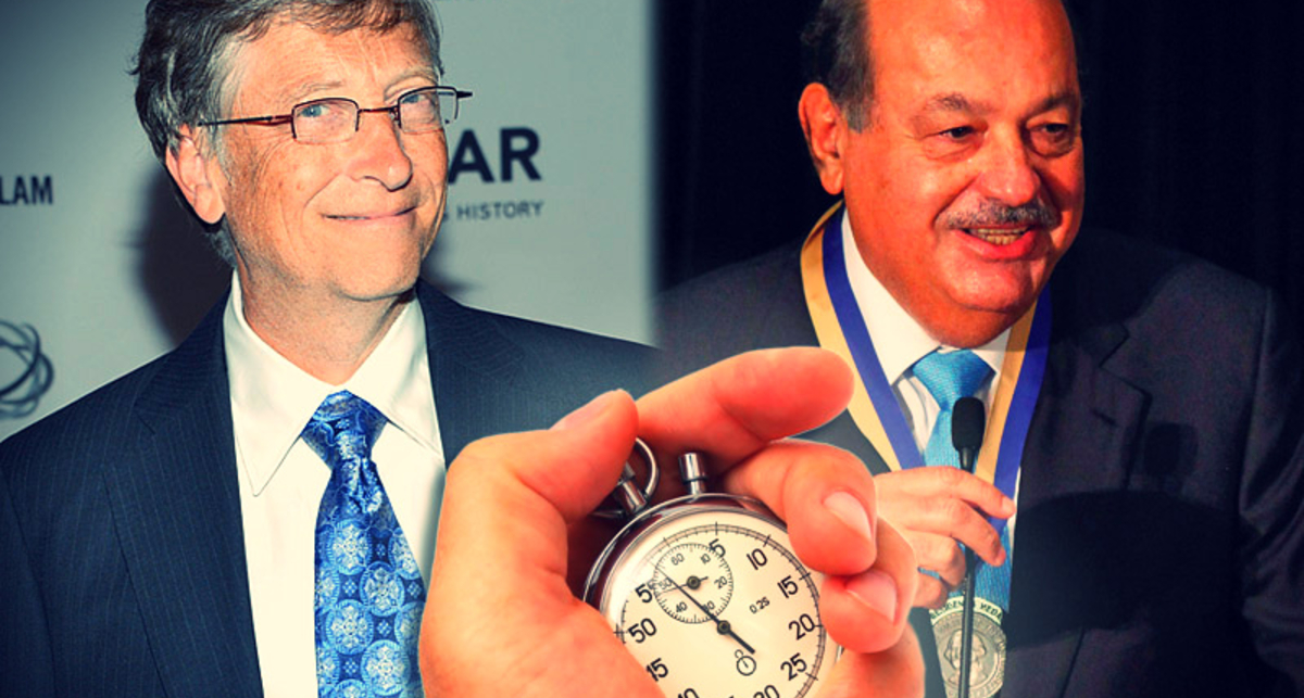 Время - деньги: сколько стоит минута Гейтса и Слима?