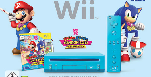 Wii перекрасили в голубой цвет