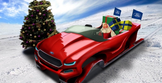 Дизайнеры Ford создали авто для Санта-Клауса