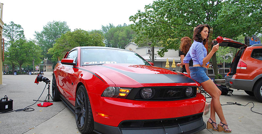 Съемки календаря Miss Tuning Calendar 2011