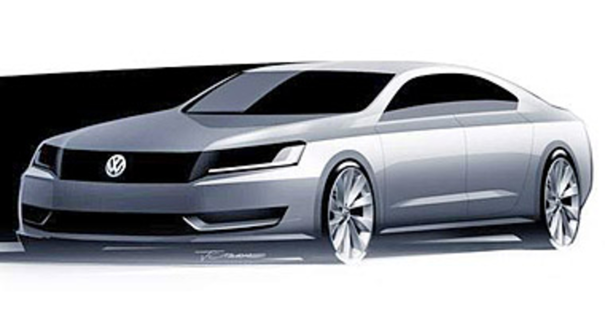 Volkswagen показал изображения нового седана