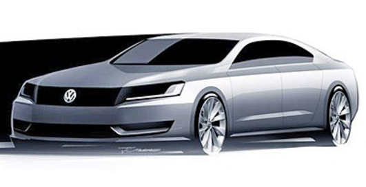 Volkswagen показал изображения нового седана