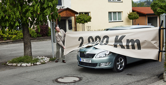 Skoda Fabia проехала на одном баке 2000 км (фото)