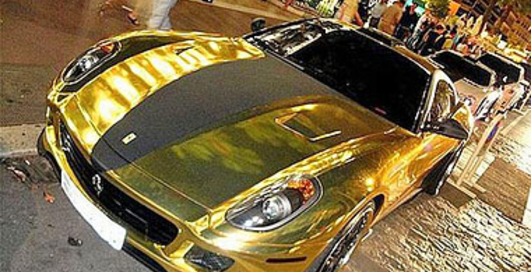 Ferrari Fiorano в "золотом" кузове