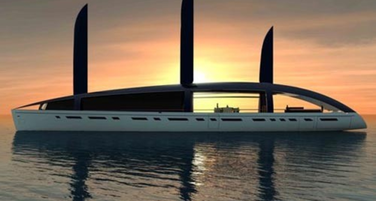 Яхта будет ходить под солнечным парусом