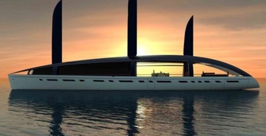 Яхта будет ходить под солнечным парусом