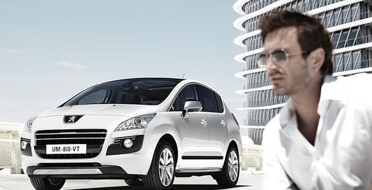 Peugeot представила дизельно-гибридный кроссовер (фото, видео)