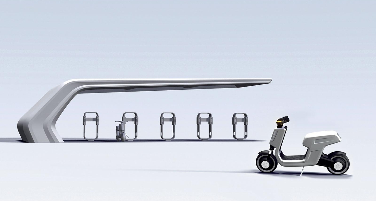 Volkswagen поразил Шанхай электроскутером (фото)