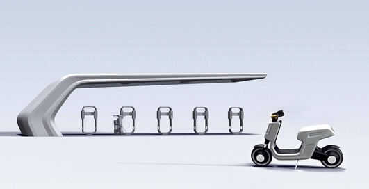 Volkswagen поразил Шанхай электроскутером (фото)