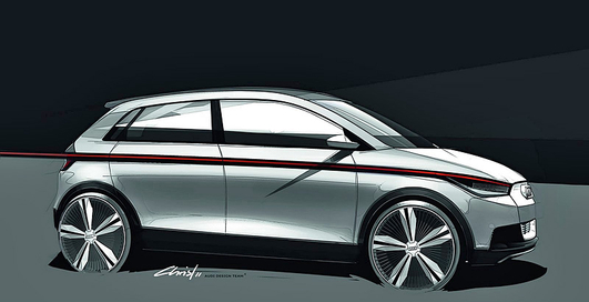 Audi едет покорять Франкфурт с электрокаром А2 (фото)