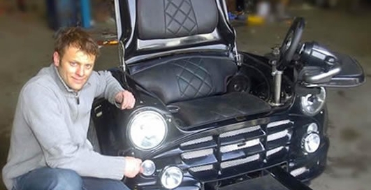 Англичанин сделал кресло из Mini Cooper (фото)