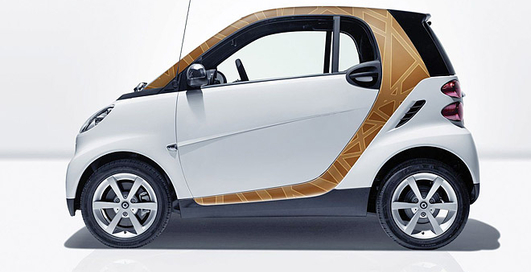 Smart ForTwo украсили к весне
