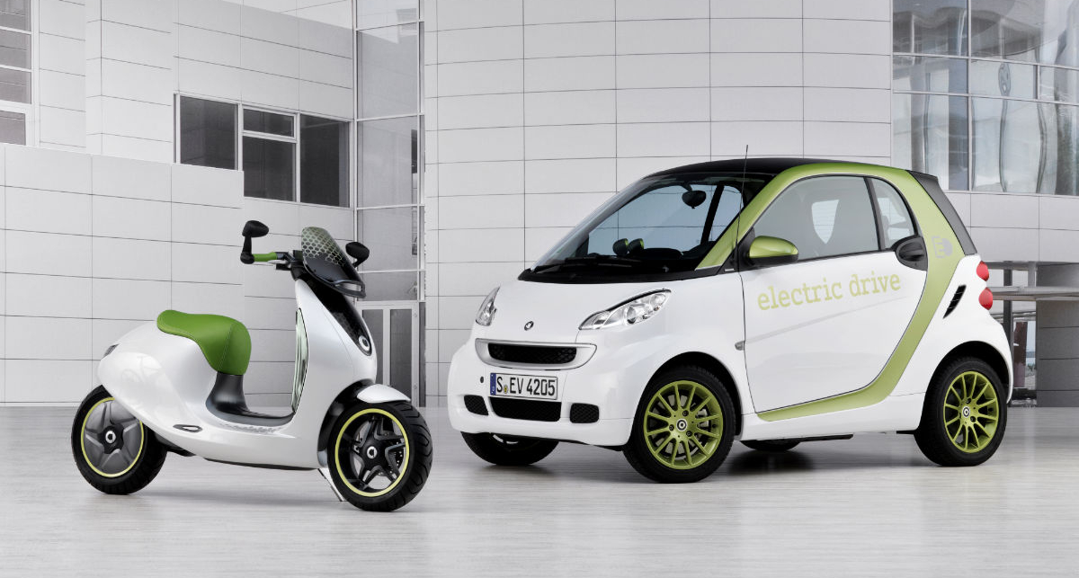 Smart станет электрическим скутером