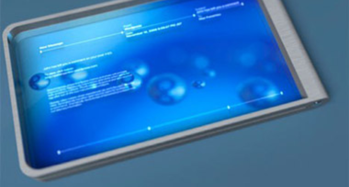 Японец придумал стеклянный телефон