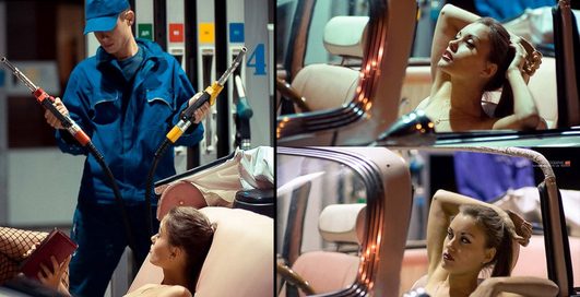 Зарядись по полной с очаровательной брюнеткой!