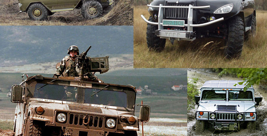 Техническое противостояние: "Вепрь" vs. Hummer (фото)