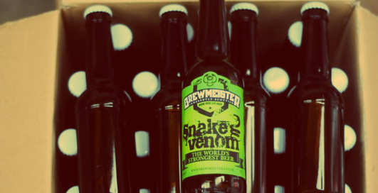 Находка дня: пиво Snake Venom крепостью 67,5%