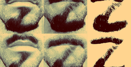 Читай по губам: американец выбрил алфавит на бороде