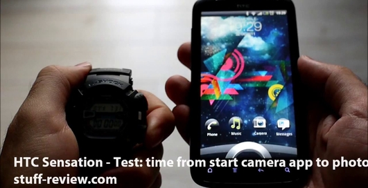 HTC Sensation снимает фотографии быстрее всех (видео)
