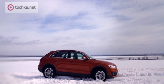 Тест-драйв Audi Q3: рисуем узоры на новом Q3 (видео)