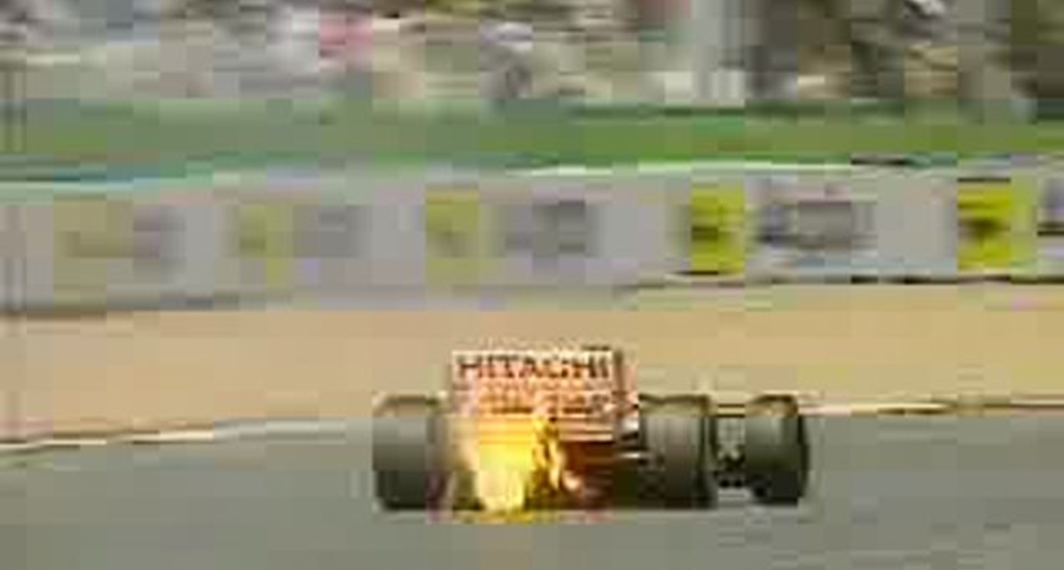 формула1 загорелась