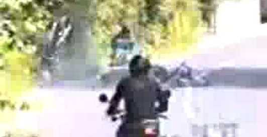 Массовая авария мотоциклистов