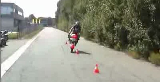 Слалом на переднем колесе