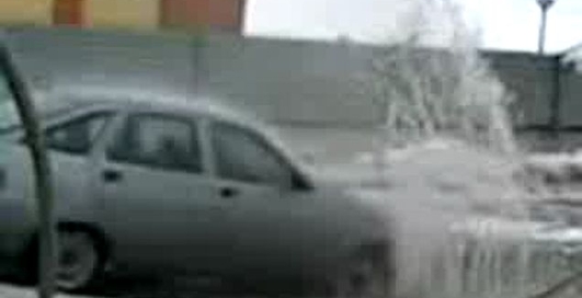 Фонтан из ВАЗ-2112